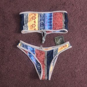 Zaful strapless bikini